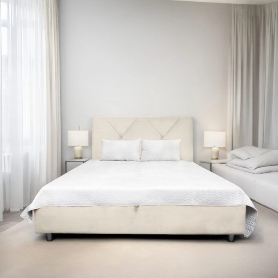 Pesukastiga voodi Isida (beež)