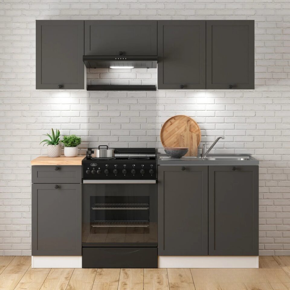 Köögimööbli komplekt Soela 180 cm (graphite)