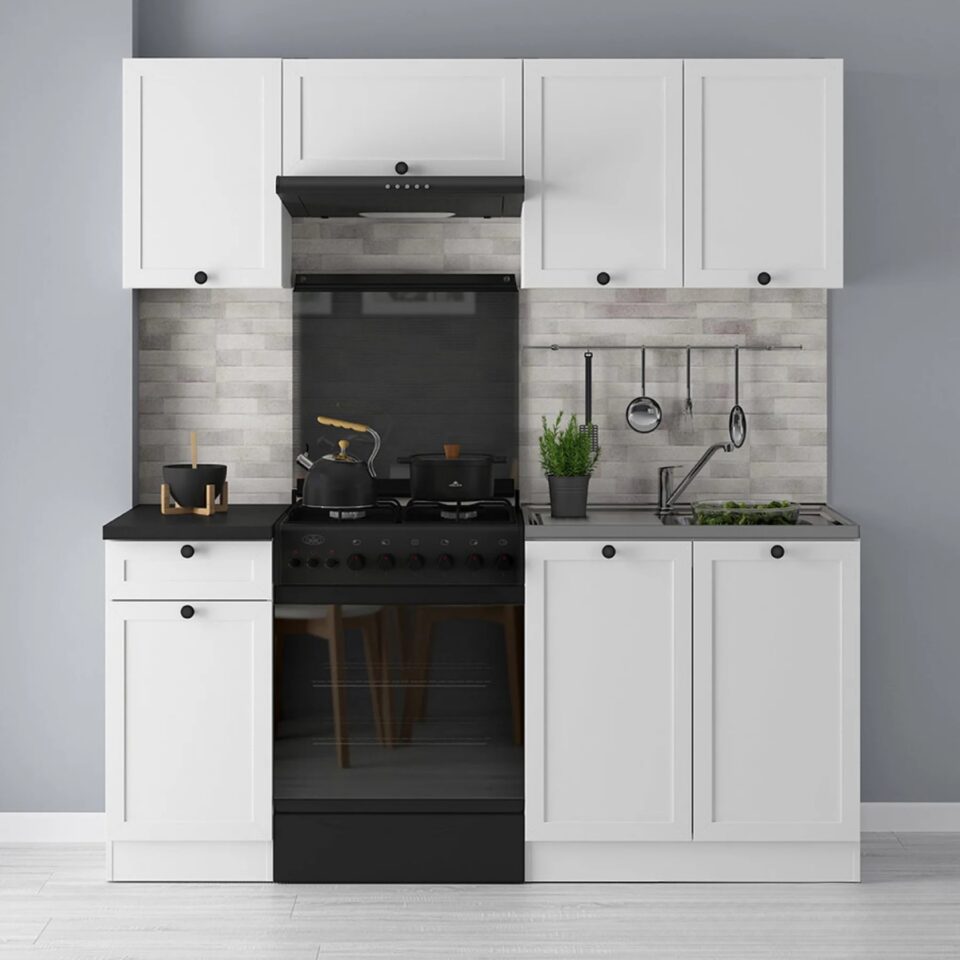 Köögimööbli komplekt Soela 180 cm (valge)