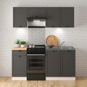 Köögimööbli komplekt Soela 170 cm (graphite)