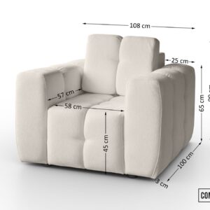 CREME - Raven 22 Fotel_Wymiarowka