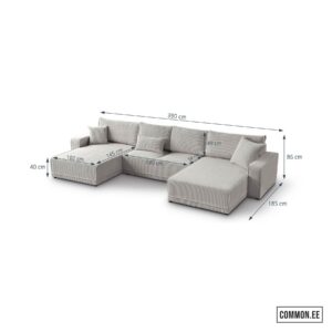 Primo U poso100 wymiary (small)