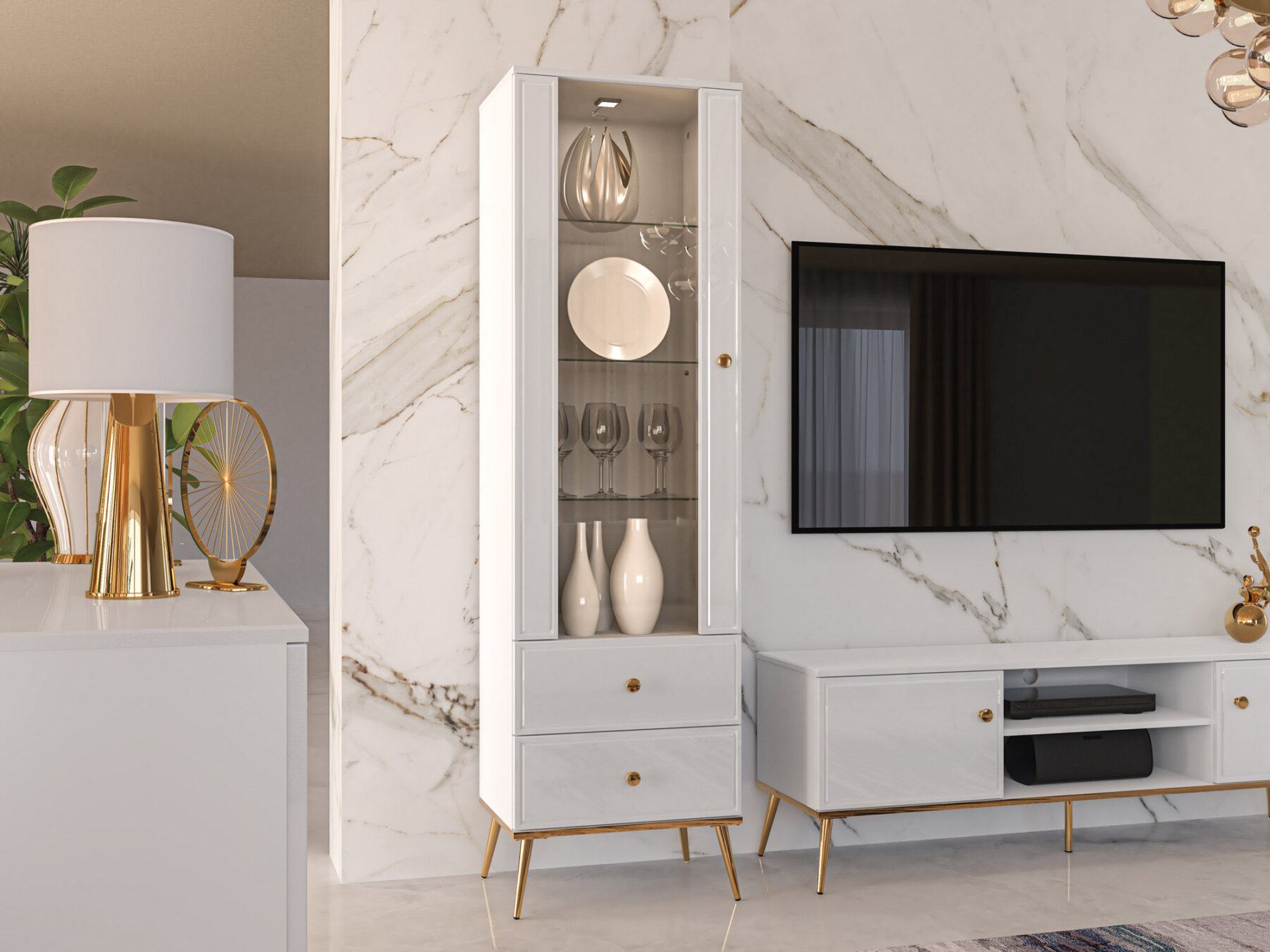 Kuldin 02 Vitriinkapp