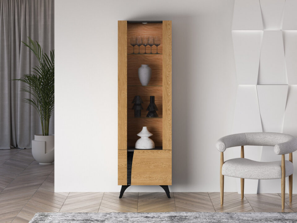 Toskaana 02 Vitriinkapp (vasak)