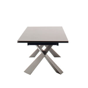 Badesi-Begros-Platte hellgrau Gestell Edelstahl Detail Ansicht frontal-DET-9122_23_grob