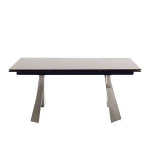 Badesi-Begros-Platte hellgrau Gestell Edelstahl Detail Ansicht seitlich-DET-9114_23_grob