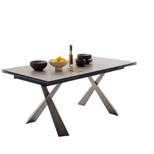 Badesi-Begros-Platte hellgrau Gestell Edelstahl mit Deko-EB-9119_23_grob