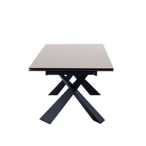 Badesi-Begros-Platte hellgrau Gestell schwarz Detail Ansicht frontal-DET-9109_23_grob