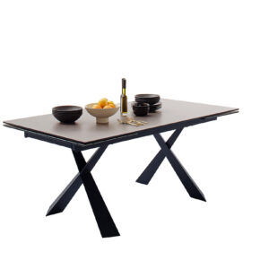 Badesi-Begros-Platte hellgrau Gestell schwarz mit Deko-EB-9106_23_grob