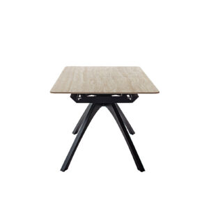 Cerrito-Platte beige Gestell schwarz Detail Ansicht frontal-DET-12707_24_grob