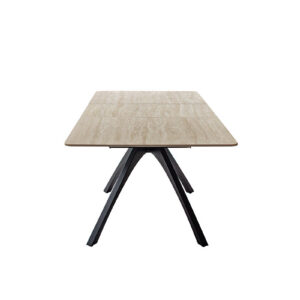 Cerrito-Platte beige Gestell schwarz ausgezogen Detail Ansicht frontal-DET-12708_24_grob