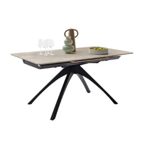 Cerrito-Platte beige Gestell schwarz mit Deko-EB-12704_24_grob