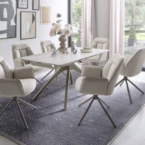 Cerrito Platte creme Gestell taupe-mit 6x Rafaela Gestell taupe CR-MIL-12922_24_grob