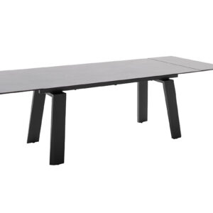 Kalamata-Platte anthrazit Gestell schwarz-ausgezogen ohne Deko-FUNK-13211_25_grob