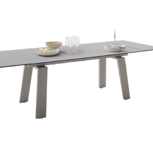 Kalamata-Platte anthrazit Gestell taupe-ausgezogen mit Deko-FUNK-13196_25_grob