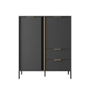 LARS antracyt - A - komoda wysoka 2d2s (1)