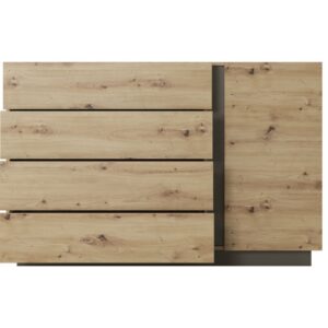 Laski 20 02 13 Arco komoda D4S artisan front otwarte szuflady biale tlo