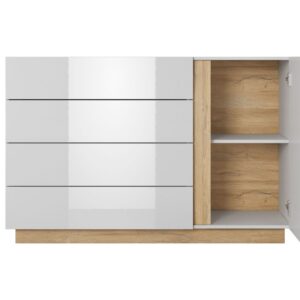Laski 20 02 13 Arco komoda D4S front otwarte drzwi biale tlo