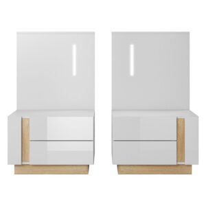 Laski 20 02 13 Arco stoliki nocne front zamkniete biale tlo