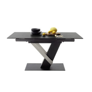 Massaro Platte anthrazit-Detail Ansicht seitlich mit Deko-DET-14342_22_grob