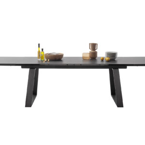 Narbonne Platte anthrazit-Detail Ansicht frontal ausgezogen mit Deko-DET-14271_22_grob