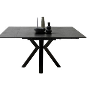 Pallini-Platte anthrazit ausgezogen frontal mit Deko-DET-12682_22_grob