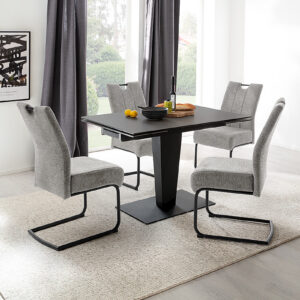 Pesaro-Gestell schwarz mit 4x Amery GX -MIL-8515_23_grob