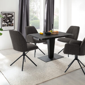 Pesaro-Gestell schwarz mit Pemba 2x 4 Fuß AN 2x 4 Fuß mit AL AN-MIL-9298_23_grob