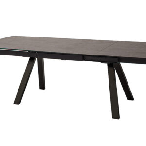 Tobago-Gestell schwarz matt lackiert Platte anthrazit ausgezogen ohne Deko-FUNK-9638_21_grob