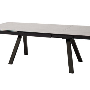 Tobago-Gestell schwarz matt lackiert Platte hellgrau ausgezogen ohne Deko-FUNK-9640_21_grob