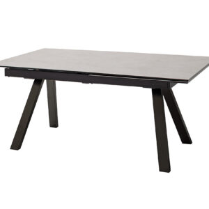 Tobago-Gestell schwarz matt lackiert Platte hellgrau ohne Deko-EB-9636_21_grob