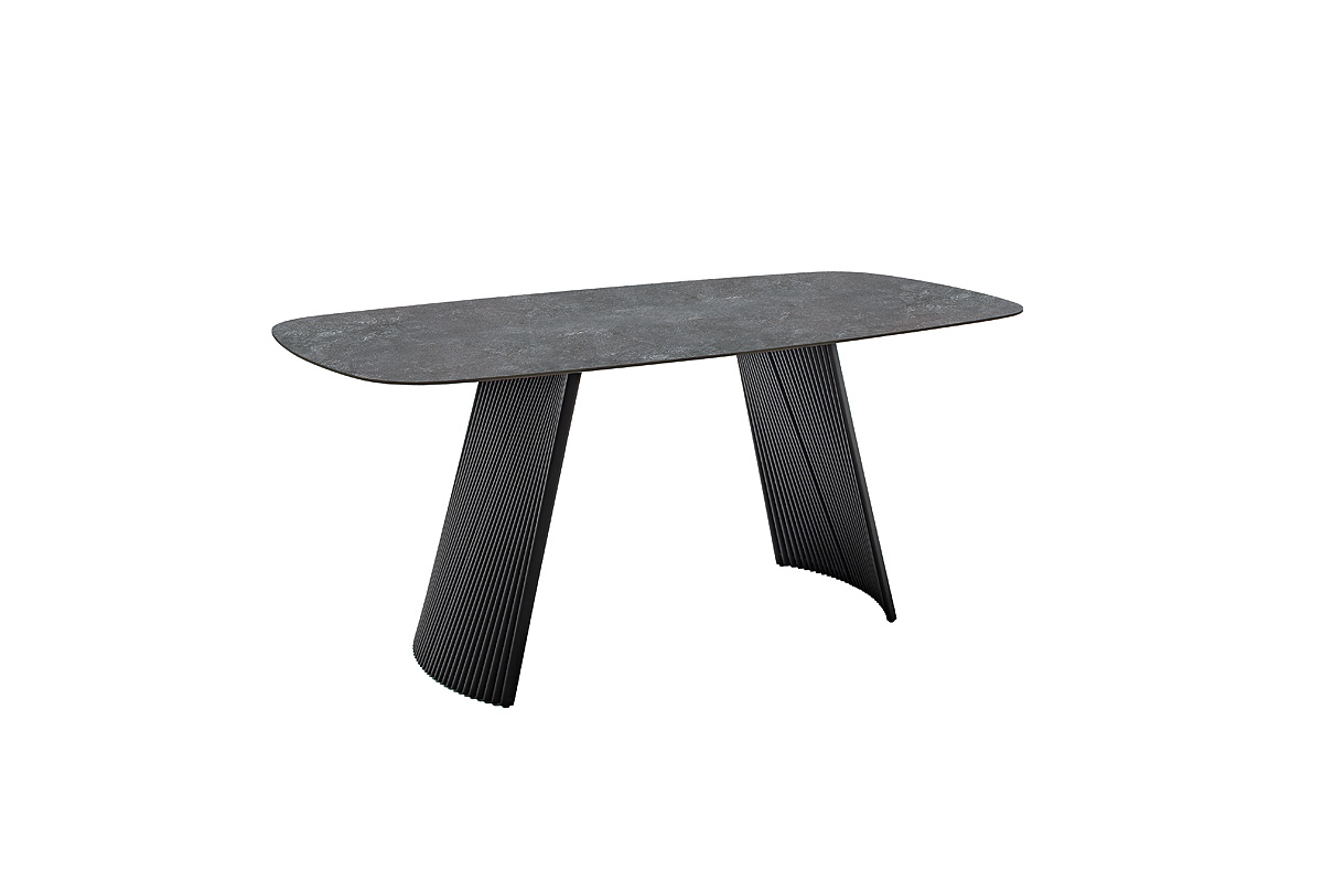 Tobelo-Platte anthrazit marmoriert ohne Deko-EB-230_25_grob