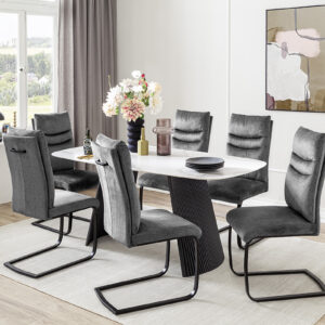 Tobelo-Platte weiß mit 6x Gibara Gestell schwarz AN-MIL-219_25_grob