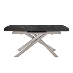 Vanino-Platte schwarz marmoriert Gestell Edelstahl Detail Ansicht seitlich-DET-401_25_grob