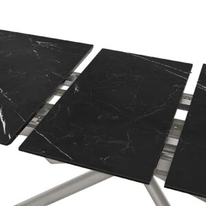 Vanino-Platte schwarz marmoriert Gestell Edelstahl Detail Auszug-DET-391_25_grob