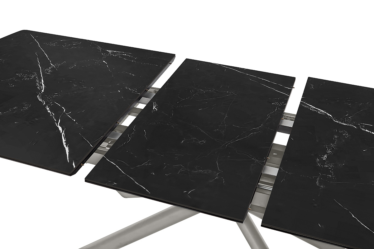 Vanino-Platte schwarz marmoriert Gestell Edelstahl Detail Auszug-DET-391_25_grob