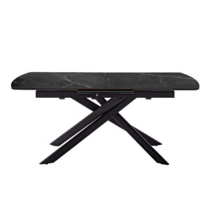 Vanino-Platte schwarz marmoriert Gestell schwarz Detail Ansicht seitlich-DET-387_25_grob