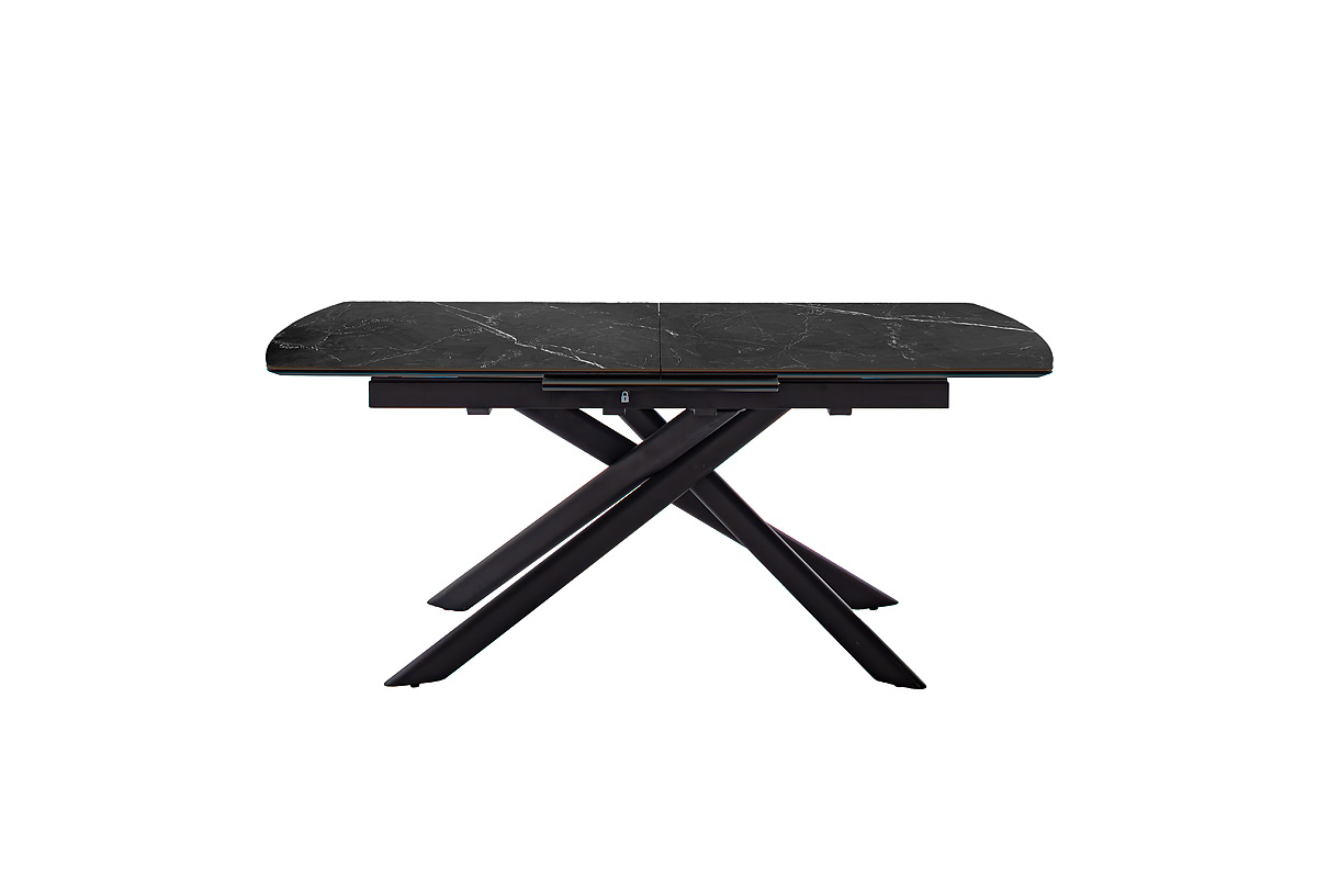 Vanino-Platte schwarz marmoriert Gestell schwarz Detail Ansicht seitlich-DET-387_25_grob