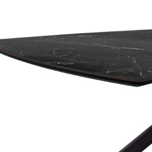 Vanino-Platte schwarz marmoriert Gestell schwarz Detail Platte-DET-395_25_grob