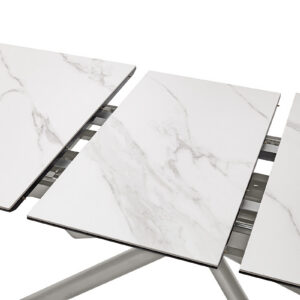 Vanino-Platte weiß marmoriert Gestell Edelstahl Detail Auszug-DET-383_25_grob