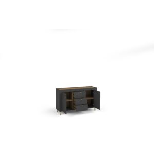 MO6 komoda 2s3d open black