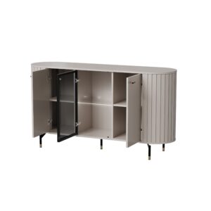 ZA3 Komoda 150 2d1w OTWARTA LED CASHMERE