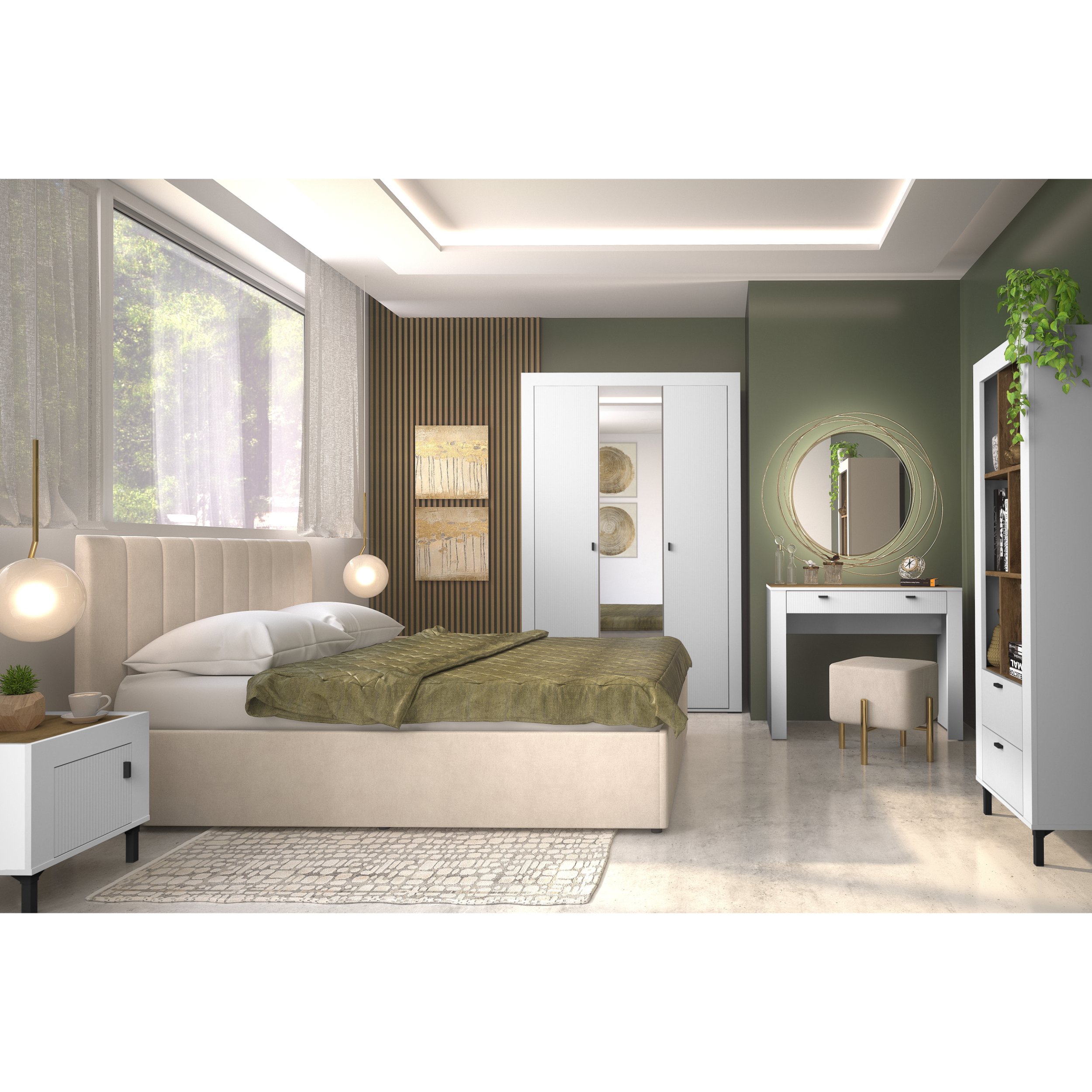 mossa sypialnia 160 white