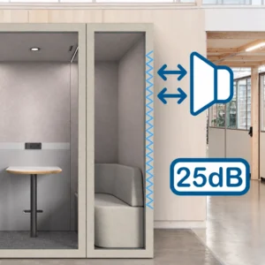 Akustiline koosolekukabiin Elvora Beež mürasummutusega ligikaudu 25 dB