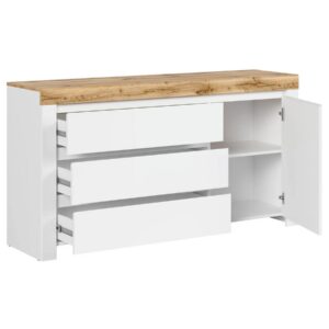 komoda-holten-156-cm-z-drzwiami-i-3-szufladami-biala-dab-wotan-xlargea