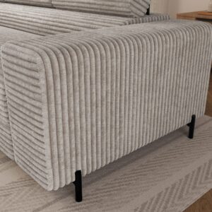 Nurgadiivan Colvena ümara käetoe ja kanga detail