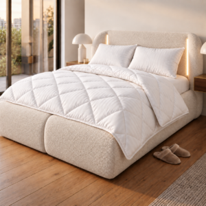 Premium magamismugavuse komplekt Luna voodil – Udusulg Comfort padjad ja Bambushell Soft Touch tekk