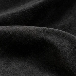 Tepitud samettumba Cosette K Must Bluvel sametkanga tekstuur