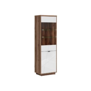 witryna-forn-64-cm-z-2-drzwiami-dab-delano-ciemny-bialy-polysk-xlargeb (1)